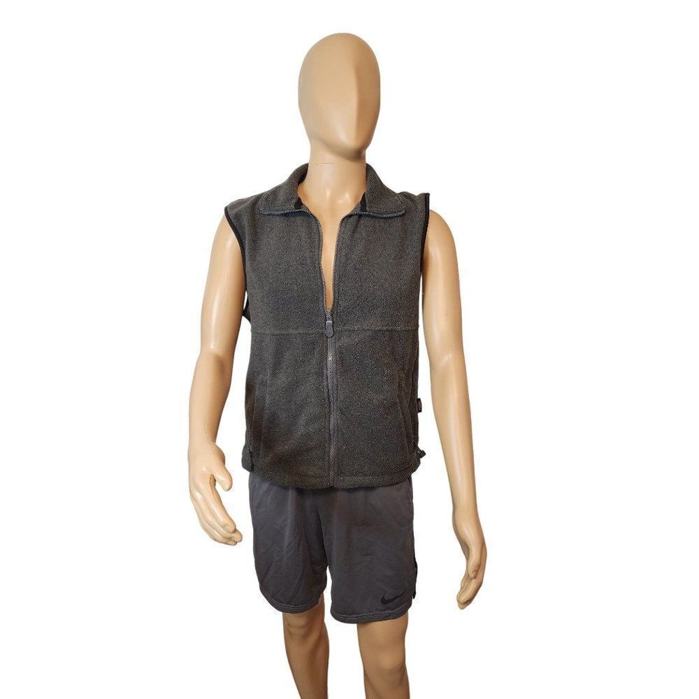 Men's Grey Medium Baru Sports Fleece Vest